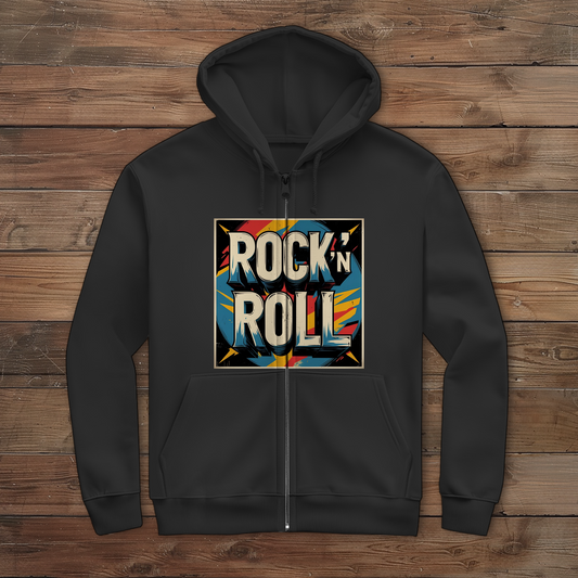 Herren Zipper Hoodie Rock